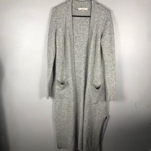 Loft open flow knee length long cardigan Sz Xs